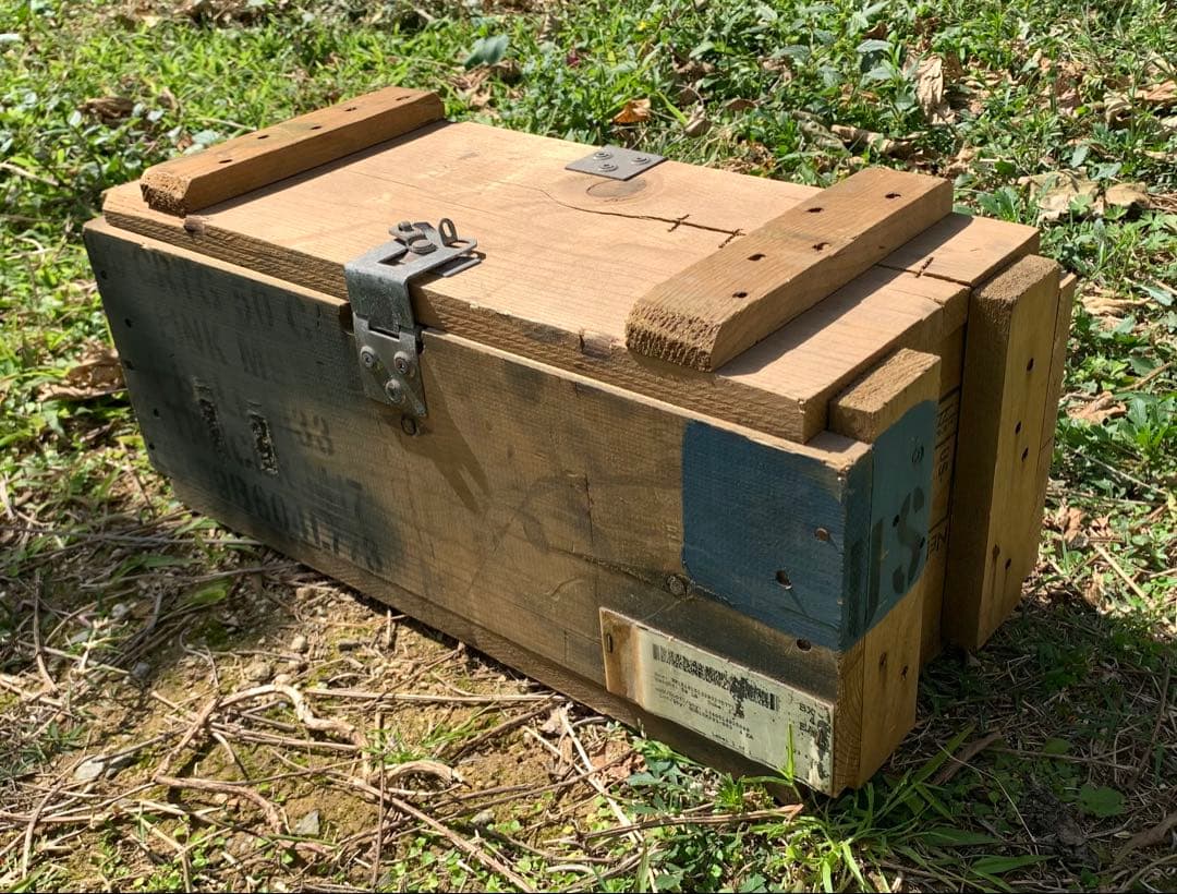 米軍放出品 ヴィンテージ 弾薬箱 木製 アメリカ軍 ナム戦 海軍 陸軍 海兵隊