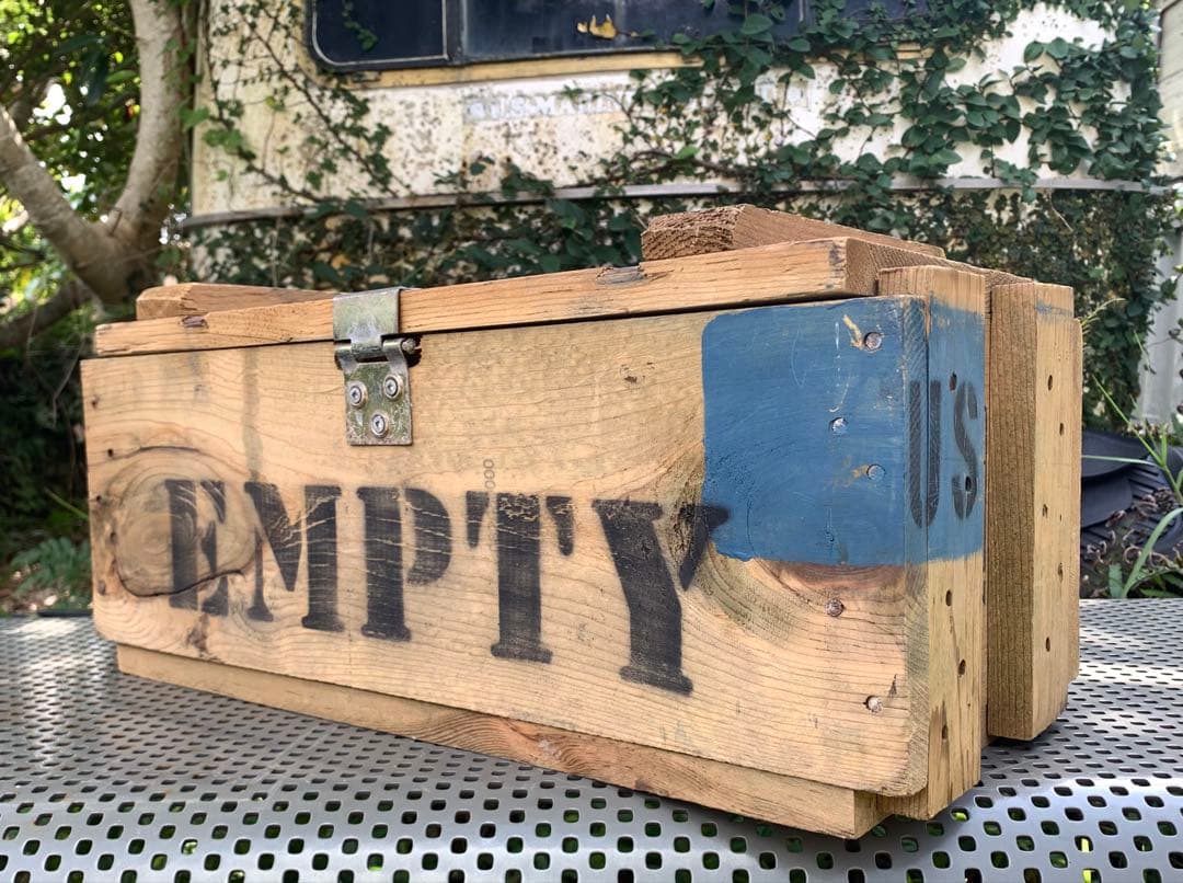 米軍放出品 ヴィンテージ 弾薬箱 木製 アメリカ軍 ナム戦 海軍 陸軍 海兵隊