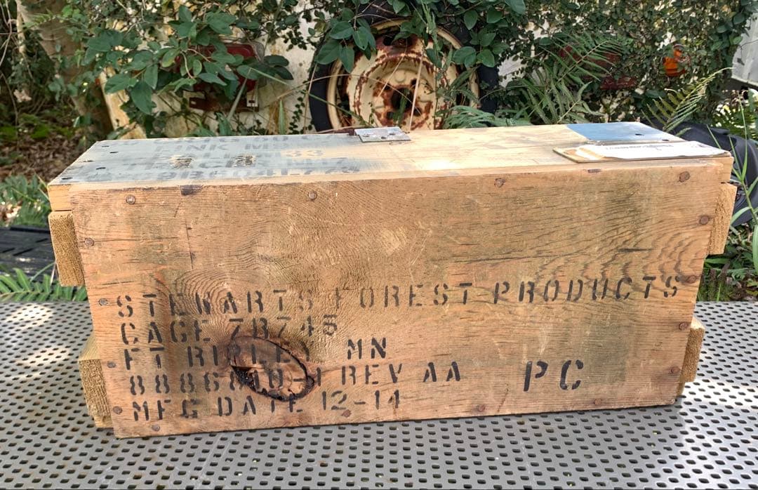 米軍放出品 ヴィンテージ 弾薬箱 木製 アメリカ軍 ナム戦 海軍 陸軍 海兵隊
