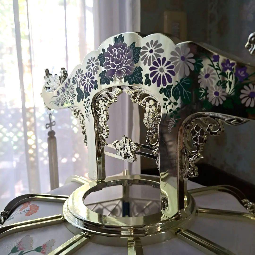 盆提灯　一対　ゴールド　高さ110cm