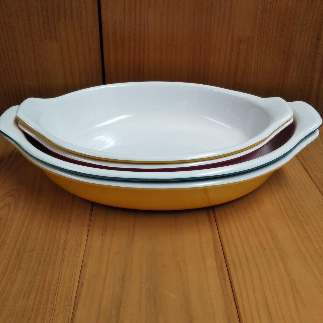 チモ 昭和レトロ メラミン皿 4点 & メラミントレイ 10点