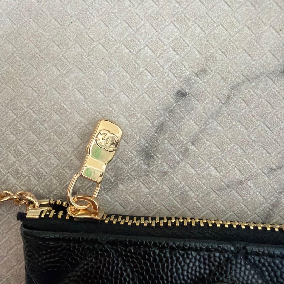 早い物勝ち！ノベルティー　CHANEL ブラック レザー ケース