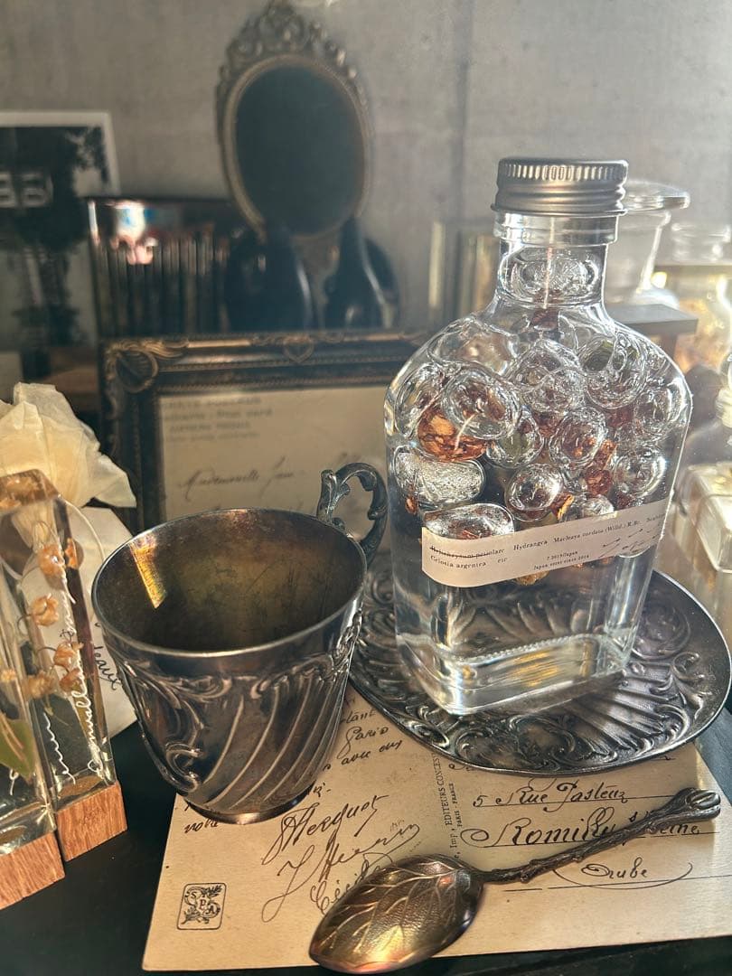 errer ガラスドーム 標本 ハーバリュウム 植物標本 アンティーク