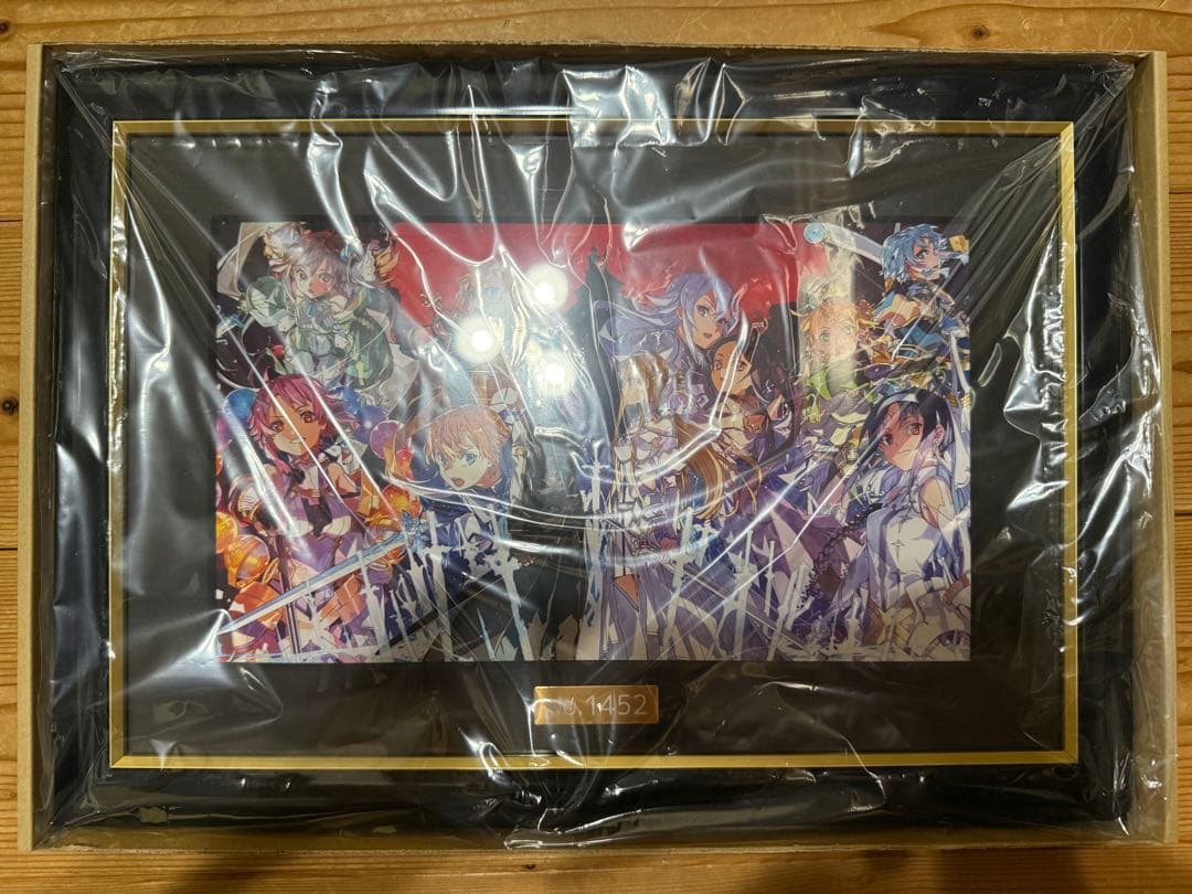 ソードアート・オンライン著者＆イラストレーター 箔押しサイン入り複製原画セット