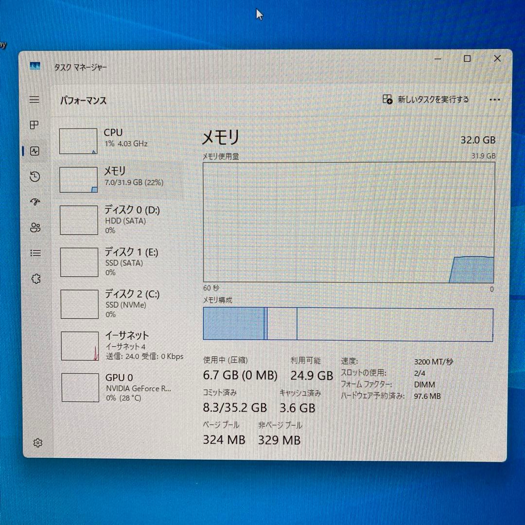 SanMax DDR4-3200AA 16GB×2枚(32GB)②