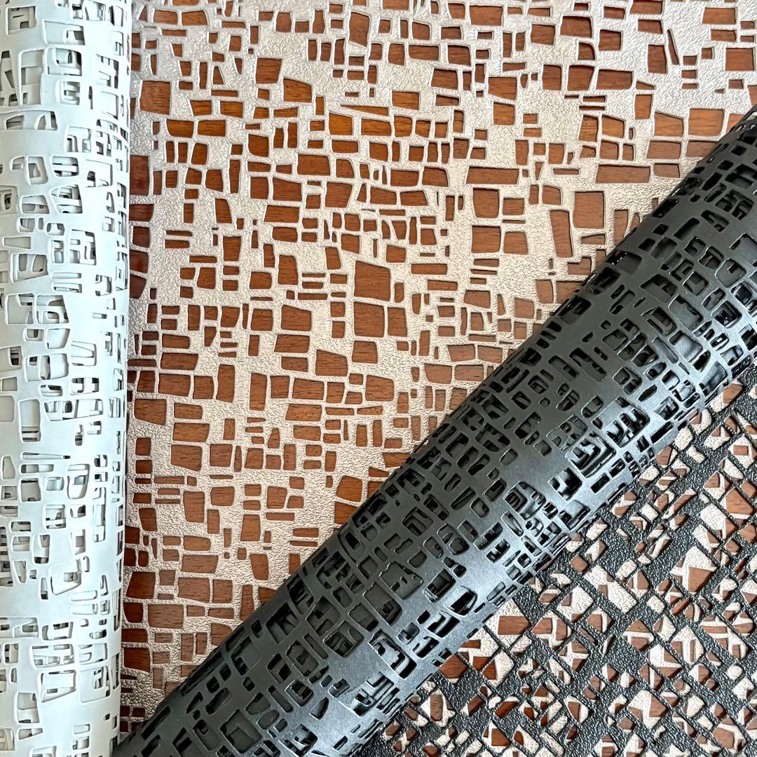 Chilewich チルウィッチ テーブルランナー シルバー ブラック 2枚組