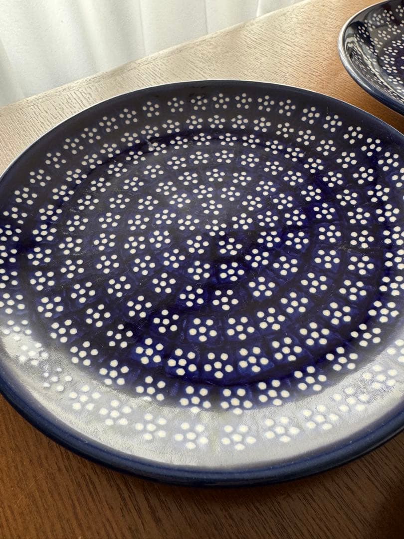 ポーリッシュポタリー19cm皿　4枚セット