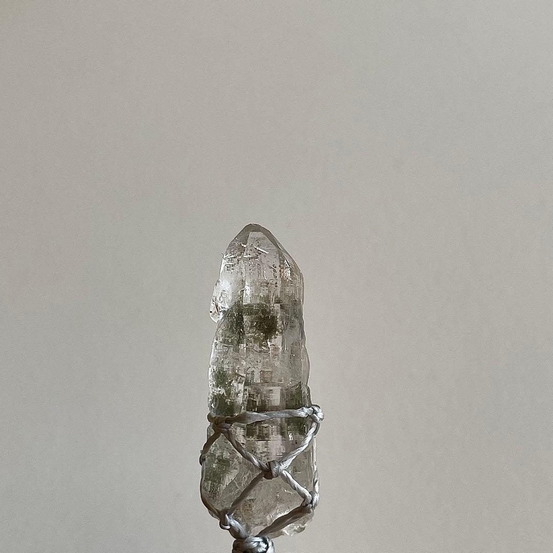 ヒマラヤ水晶 ガネッシュヒマール ＊ マクラメペンダント ネックレス 13