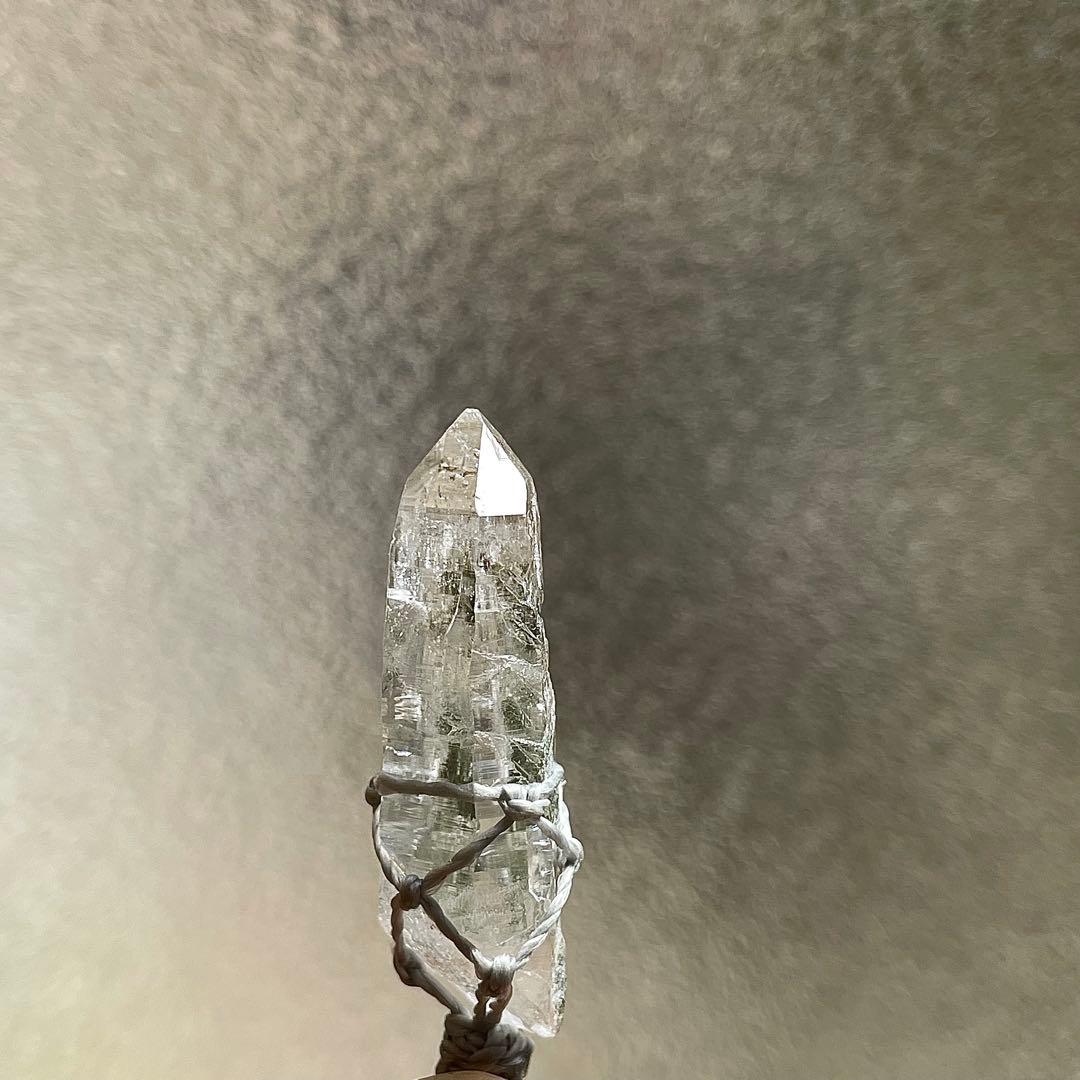 ヒマラヤ水晶 ガネッシュヒマール ＊ マクラメペンダント ネックレス 13