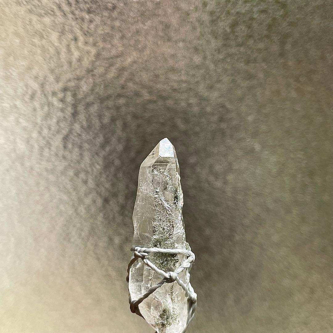 ヒマラヤ水晶 ガネッシュヒマール ＊ マクラメペンダント ネックレス 13