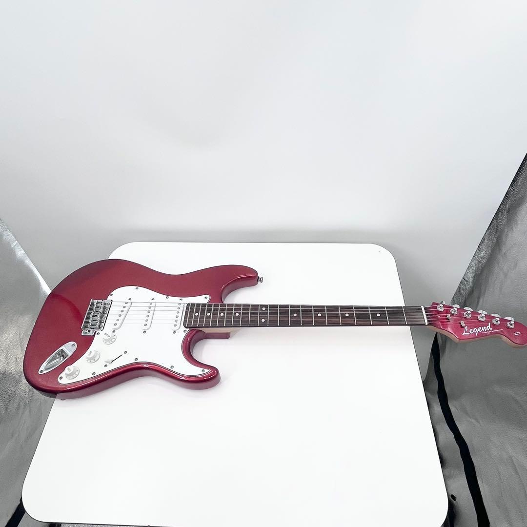 Legend LST エレキギター 赤 SSS ストラト 初心者