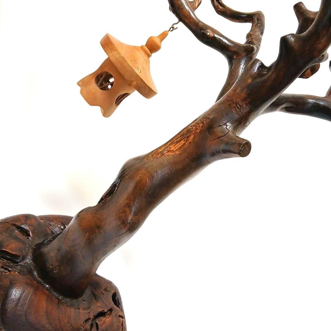 天然木 流木 灯籠 置物 バードアスレチック 止まり木 インテリア 工芸品