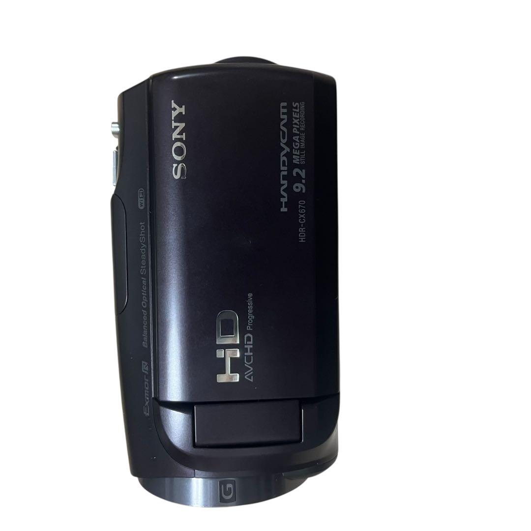 【美品】SONY HDR-CX670 ビデオカメラ ハンディーカム 付属品多数