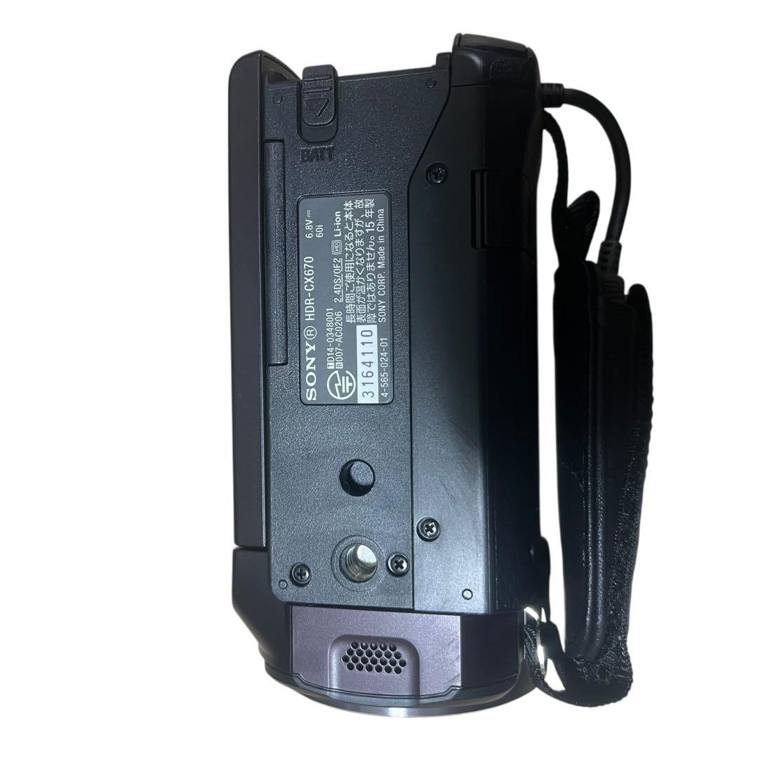 【美品】SONY HDR-CX670 ビデオカメラ ハンディーカム 付属品多数