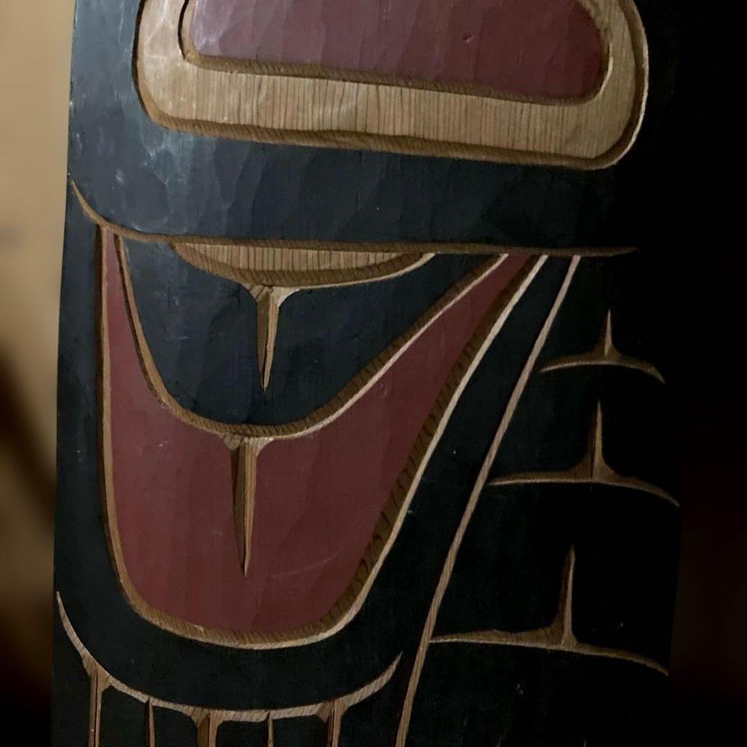 t*u様 トーテムポール　イーグルトーテム　カナダ産　ネィティブアメリカン　イン