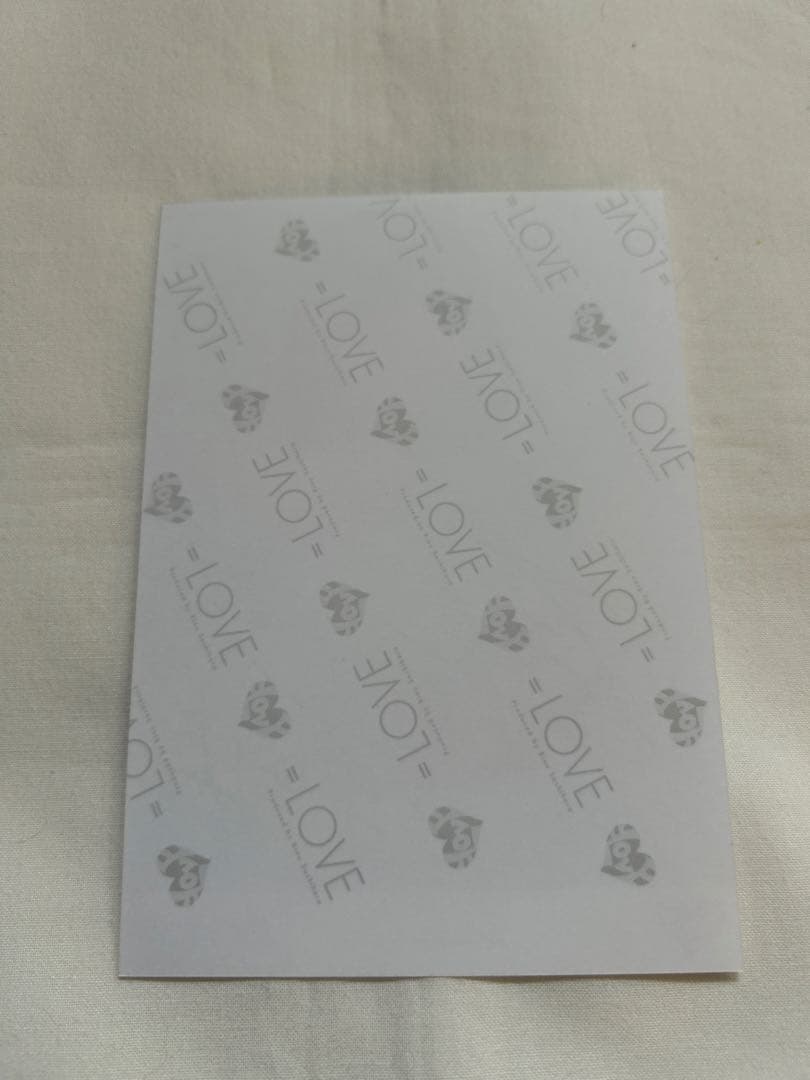 = LOVE 野口衣織 直筆付き生写真