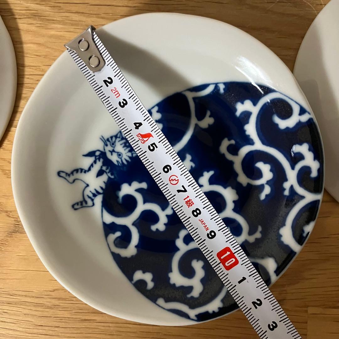 猫柄　ご飯茶碗　小皿　セット