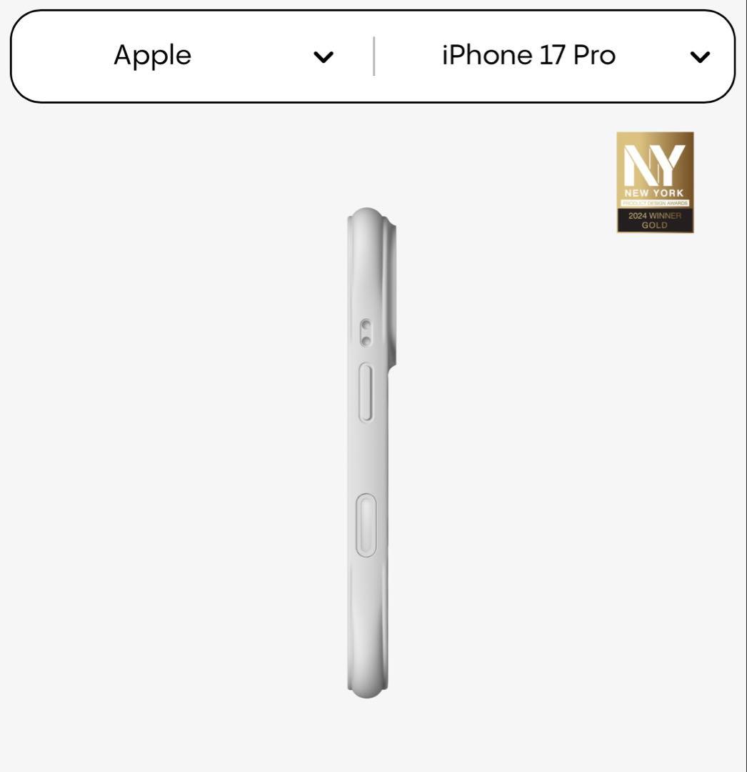 CASETiFY ウェーブ シリコンケース iPhone17pro- ホワイト