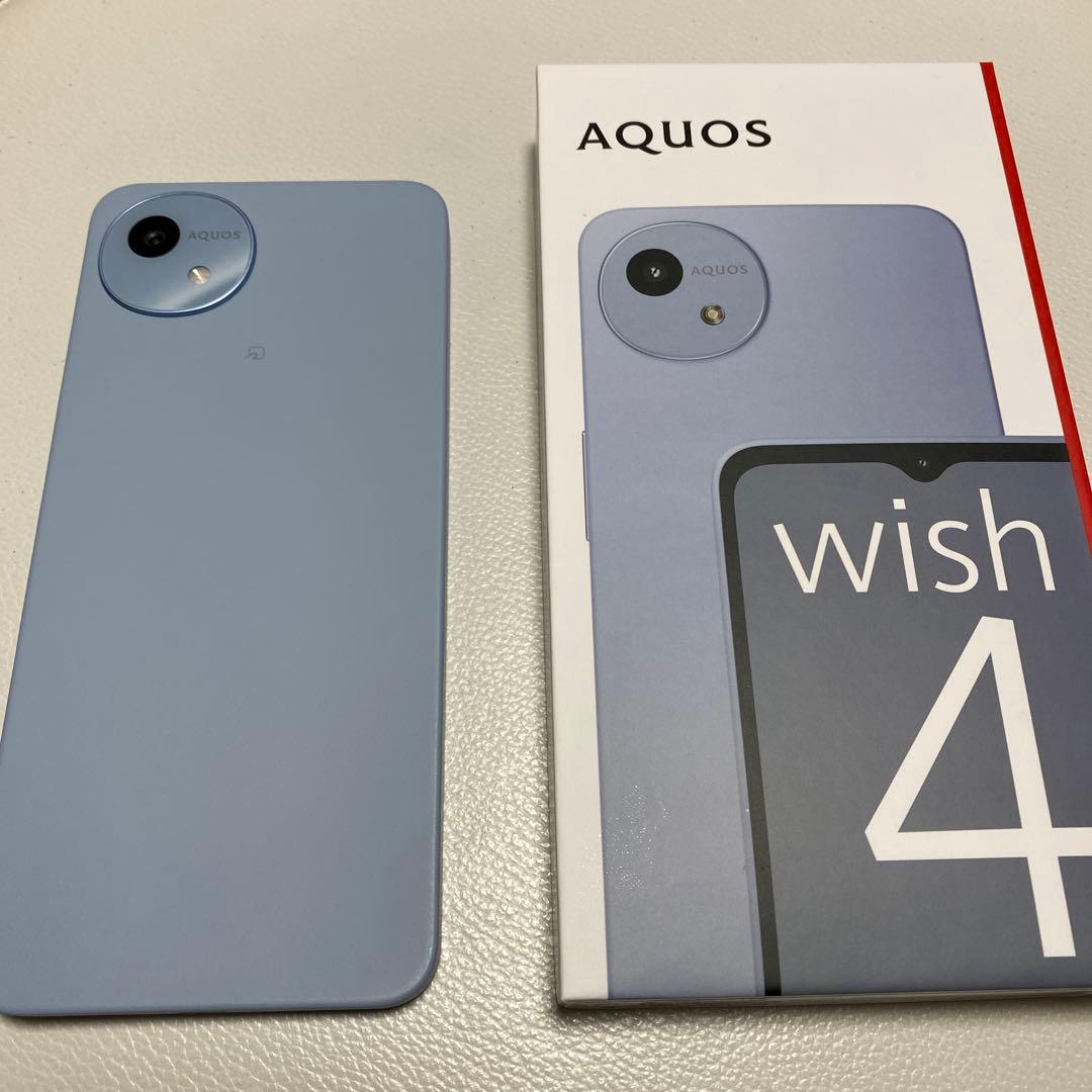 AQUOS wish4 SH-M27 ブルー