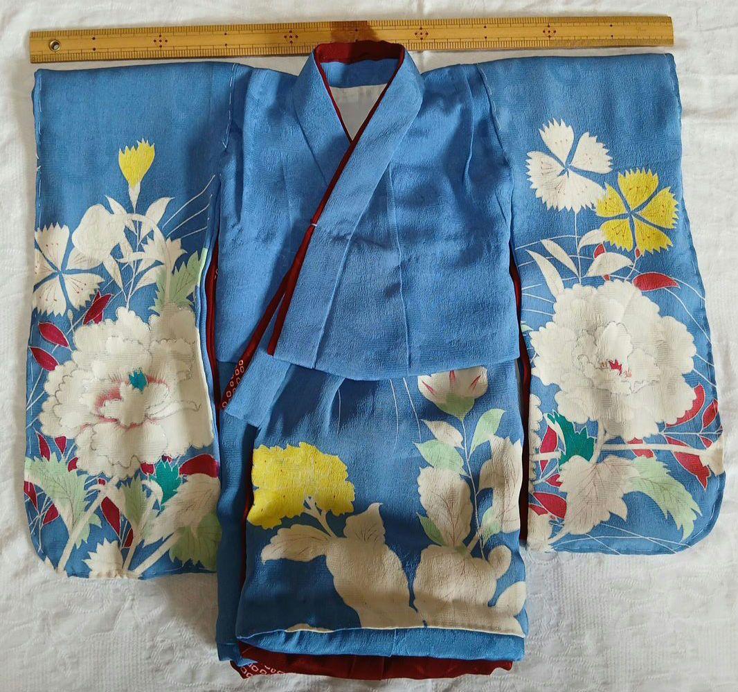 市松人形の着物一式　１５号(４７センチ程度のお人形)