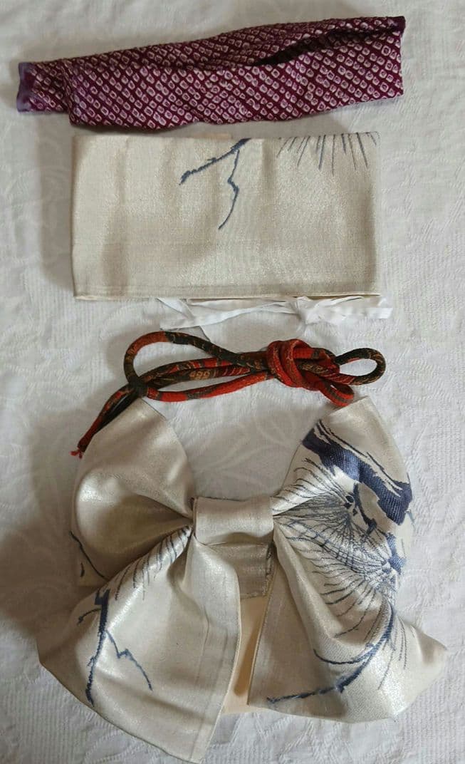 市松人形の着物一式　１５号(４７センチ程度のお人形)