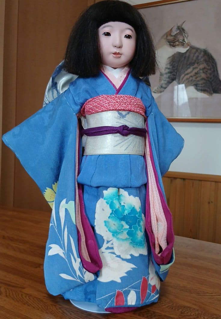 市松人形の着物一式　１５号(４７センチ程度のお人形)