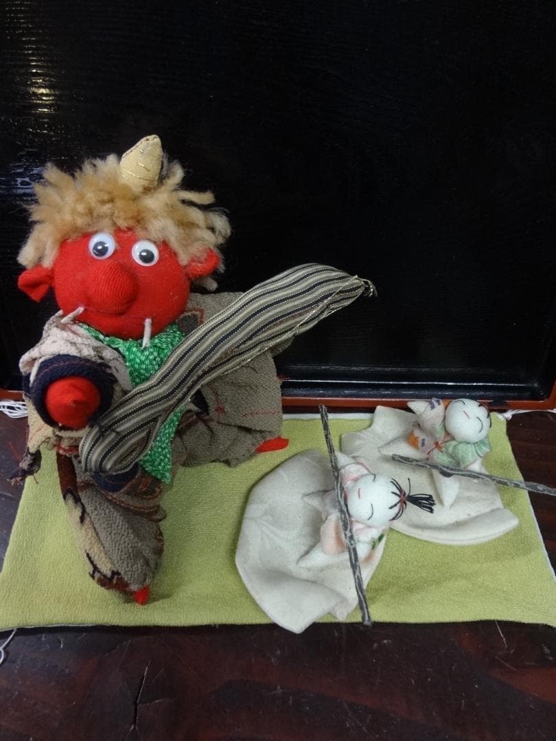 一寸法師と赤鬼　　にほん昔話・お伽話・童話　　ハンドメイド