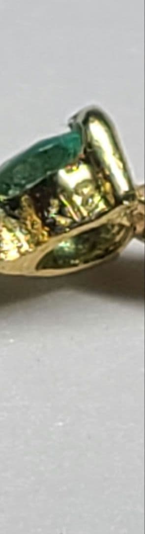 素晴らしい煌めきのリボンさん★パライバトルマリン&アウイナイト18金編み込み★