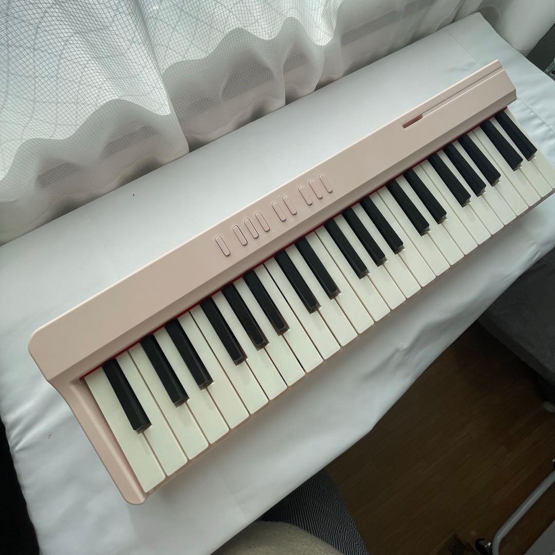 【新品】電子ピアノ 88鍵盤 折り畳み キーボード 充電式 コンパクト ピンク