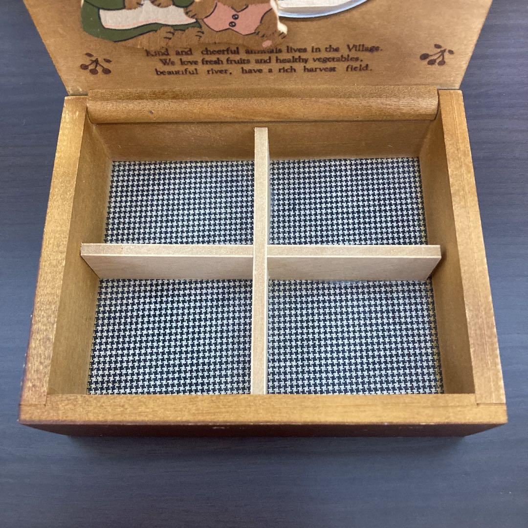 アンティーク 木製 小物入れ