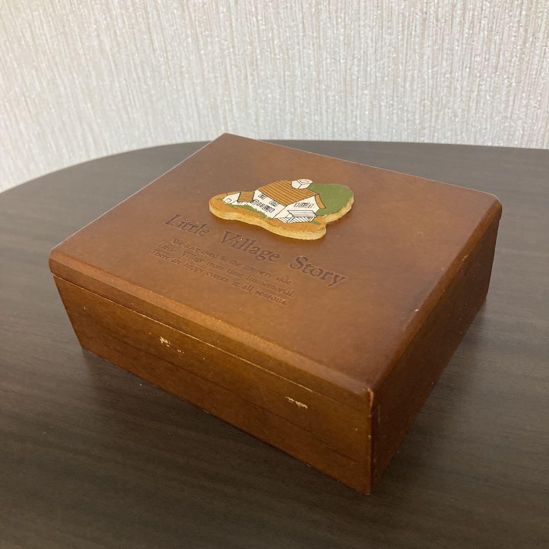 アンティーク 木製 小物入れ