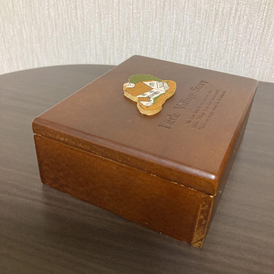 アンティーク 木製 小物入れ