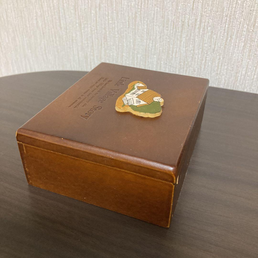 アンティーク 木製 小物入れ