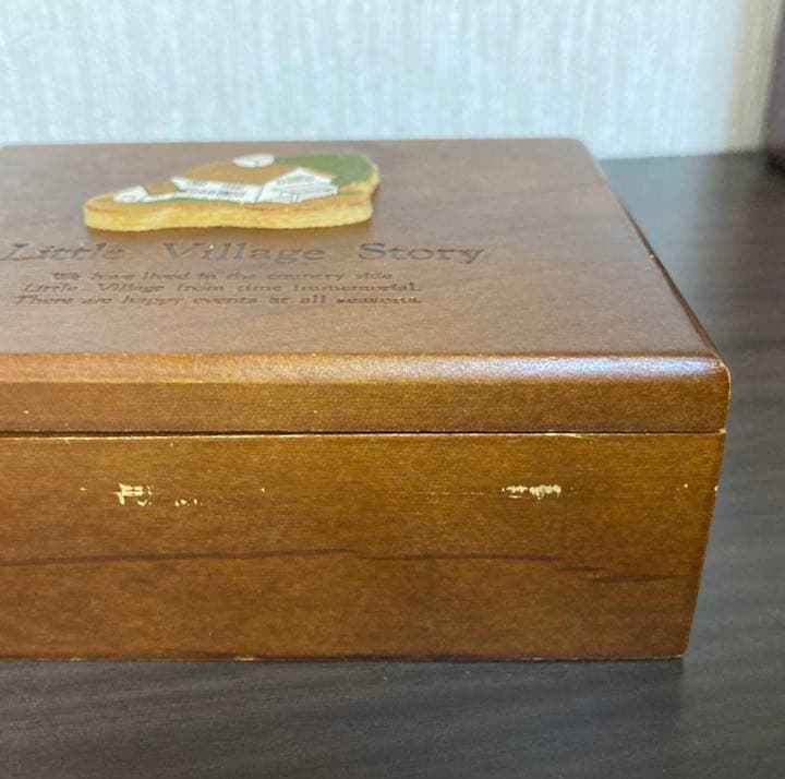 アンティーク 木製 小物入れ