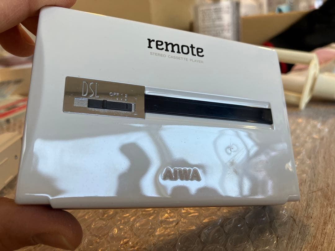 AIWA remote HS-PL35　カセットプレイヤー ホワイト