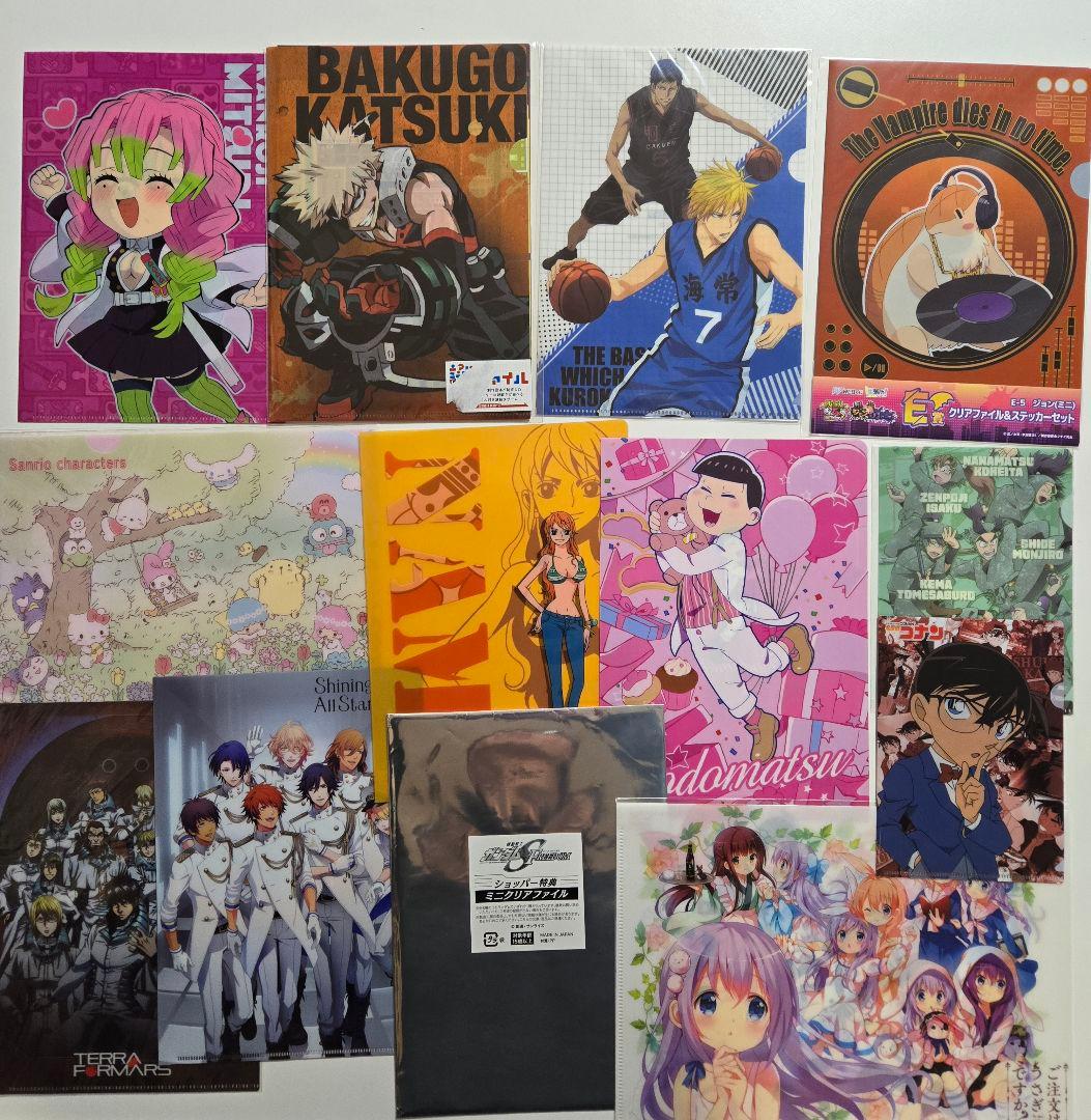 アニメグッズ キャラクターグッズ クリアファイル まとめ売り 260枚以上