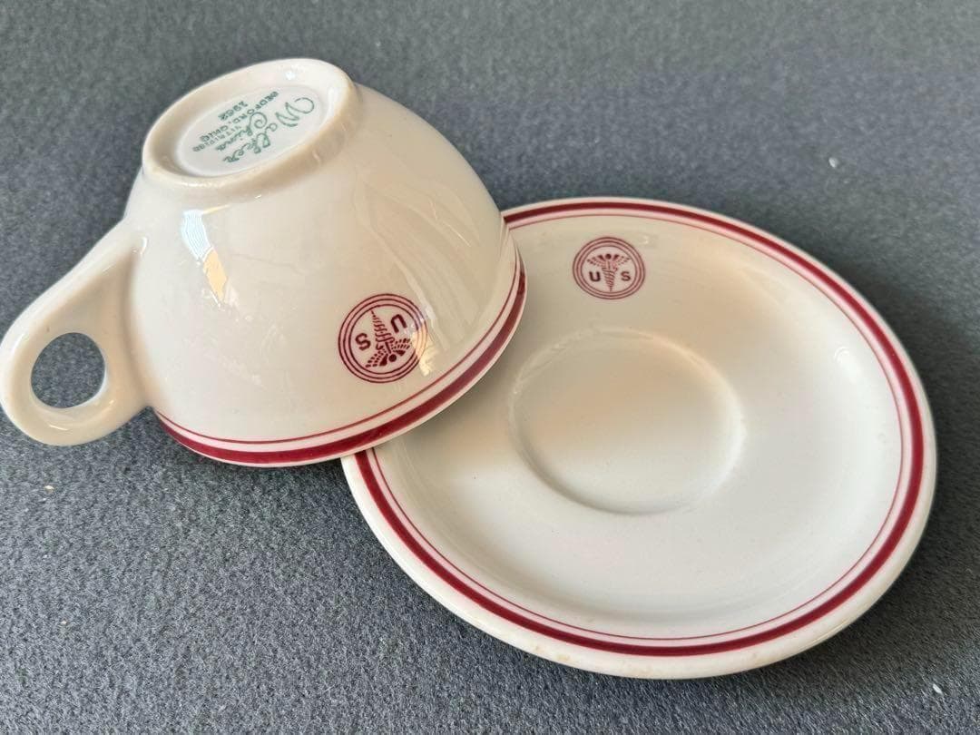 米軍 実物 メディカル カップ&ソーサー