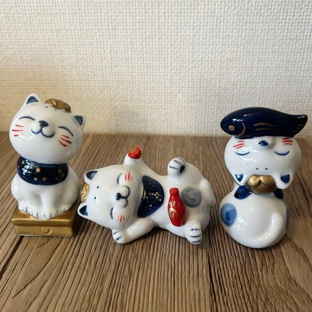【新品未使用】 翠泉 招き猫 雛飾り