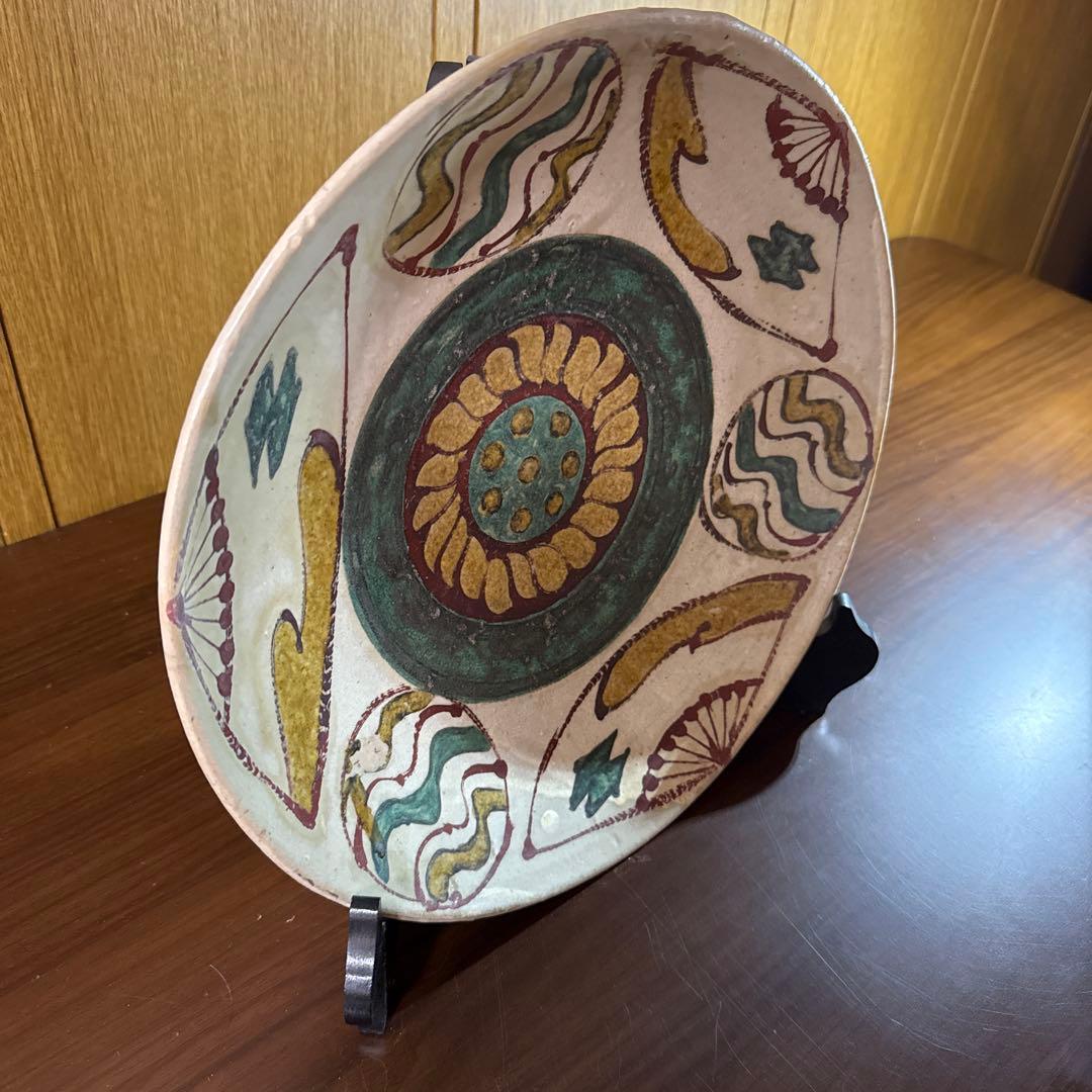 手描き陶器皿 直径約30cm