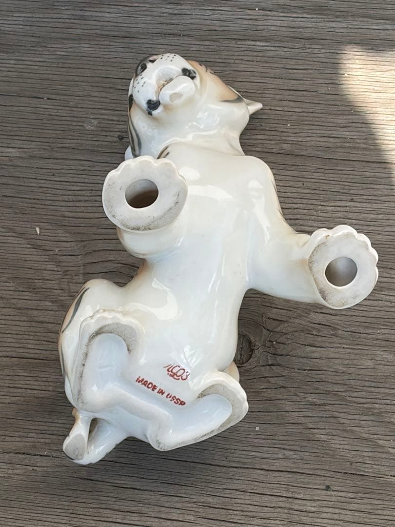 ロシア製（旧ソ連）インペリアルポーセリン　ロモノーソフ　虎　トラ置物