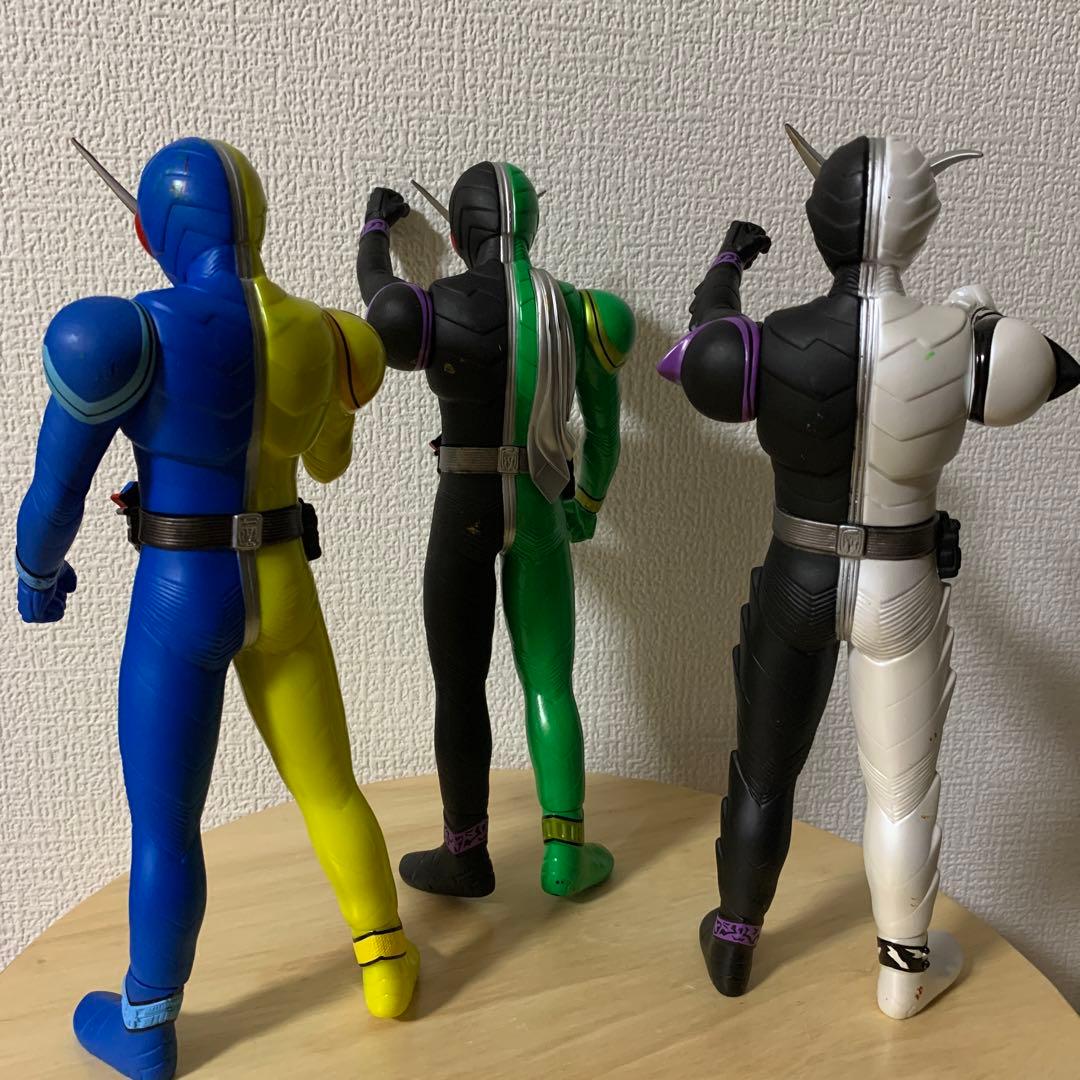 SALE仮面ライダーWビックフィギュアソフビ約25cm3体セット