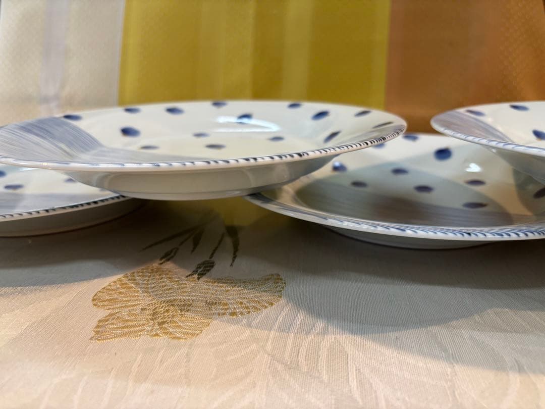 有田焼/藤巻窯 蛍絵8寸皿揃い（５枚）