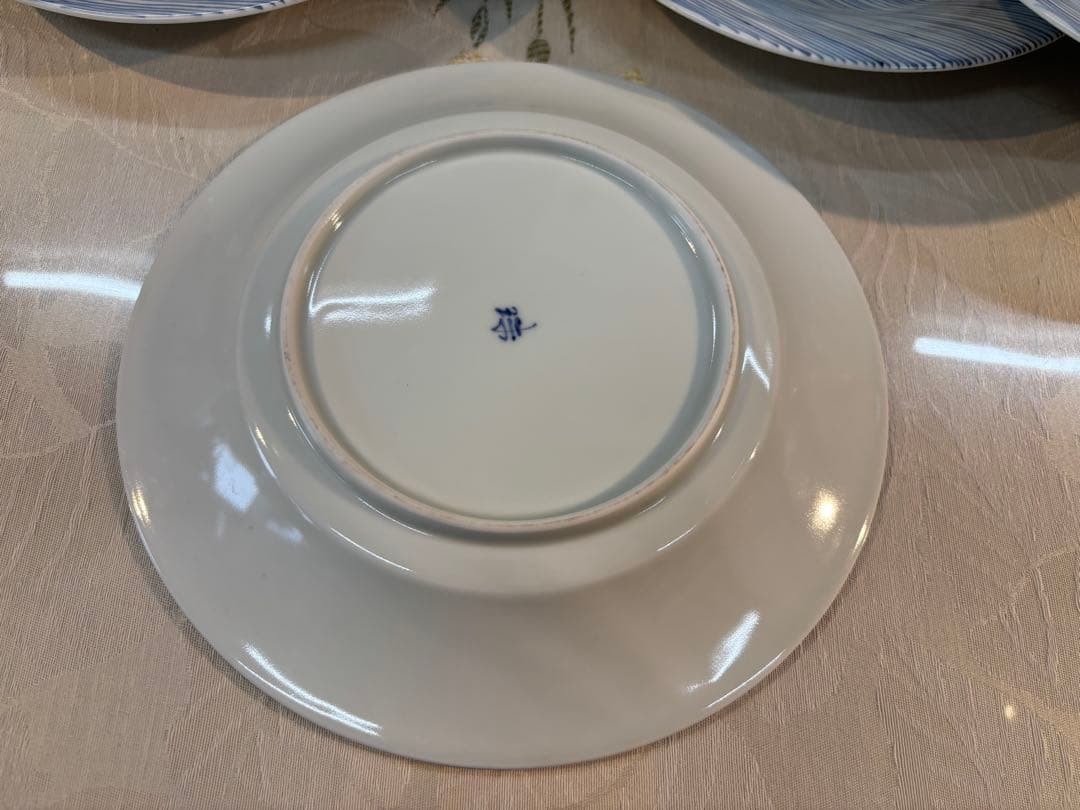 有田焼/藤巻窯 蛍絵8寸皿揃い（５枚）