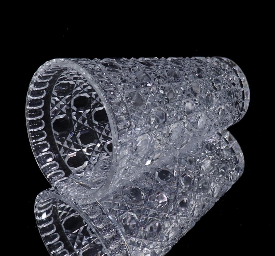 オールド・バカラ 大型サイズ 24cm1.8kg ディアマン・ピエーリー切子花瓶