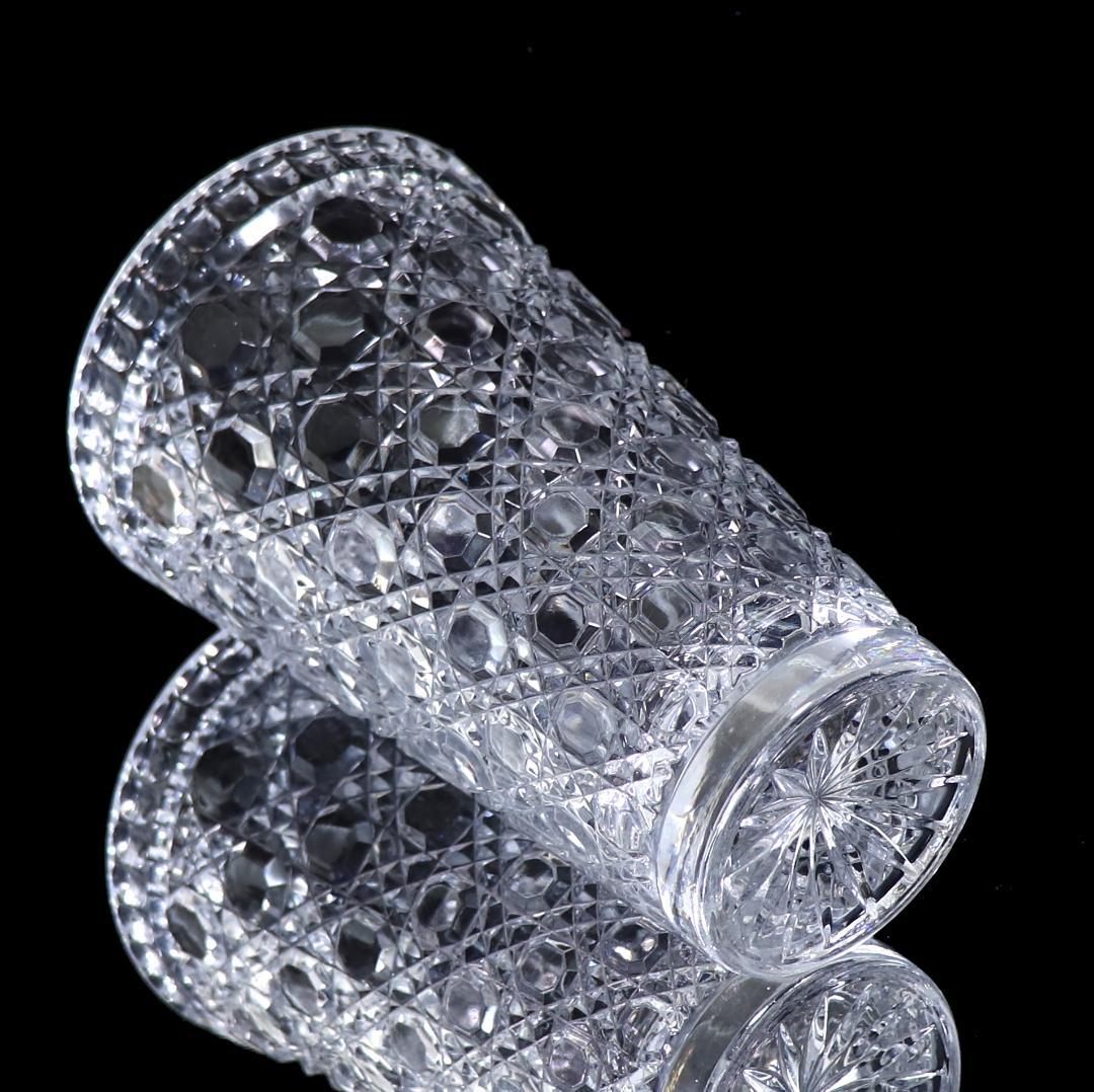 オールド・バカラ 大型サイズ 24cm1.8kg ディアマン・ピエーリー切子花瓶