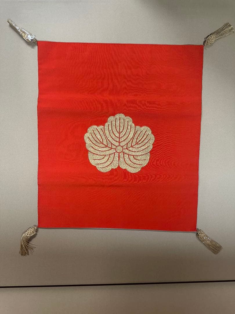 【新品】帛紗　刺繍アート 船と鶴のデザイン