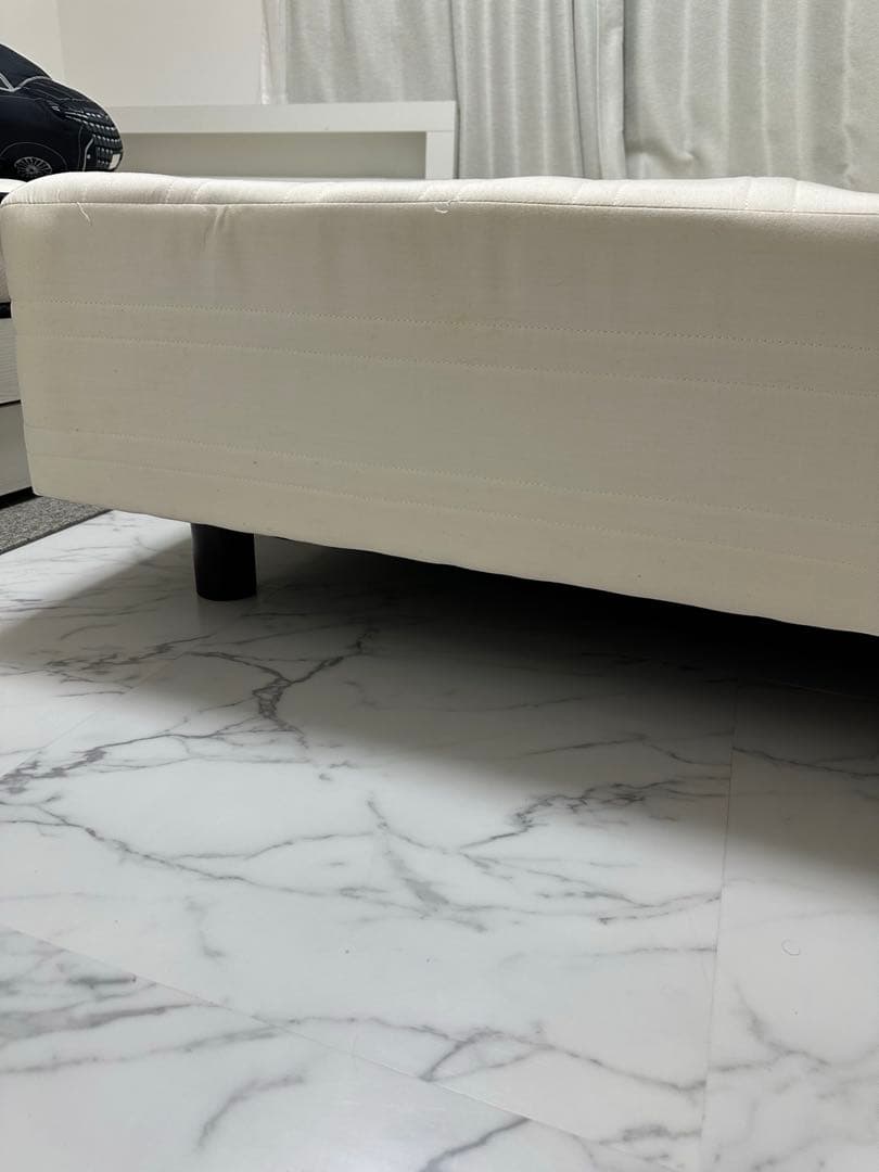 （⚠︎引き取り限定）ホワイトダブル脚付きマットレス