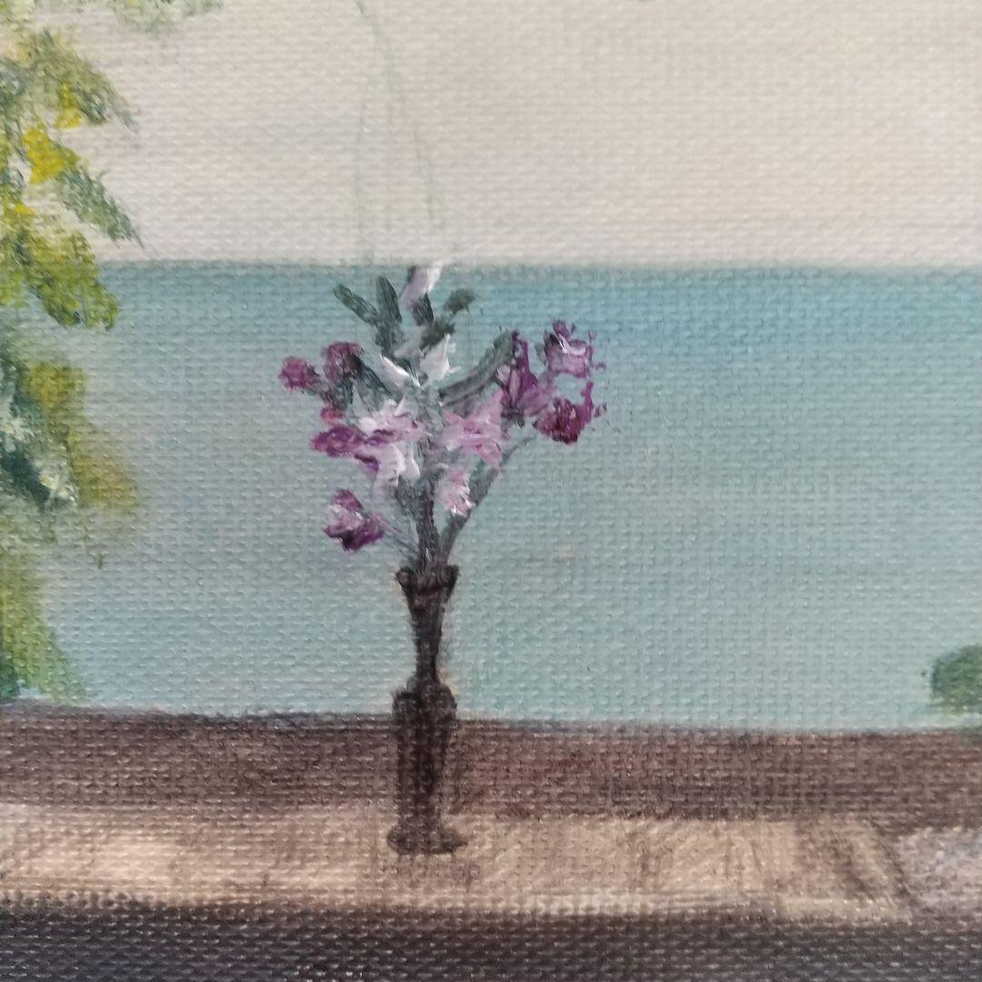 窓からの風景 油彩画 2号 風景画#6