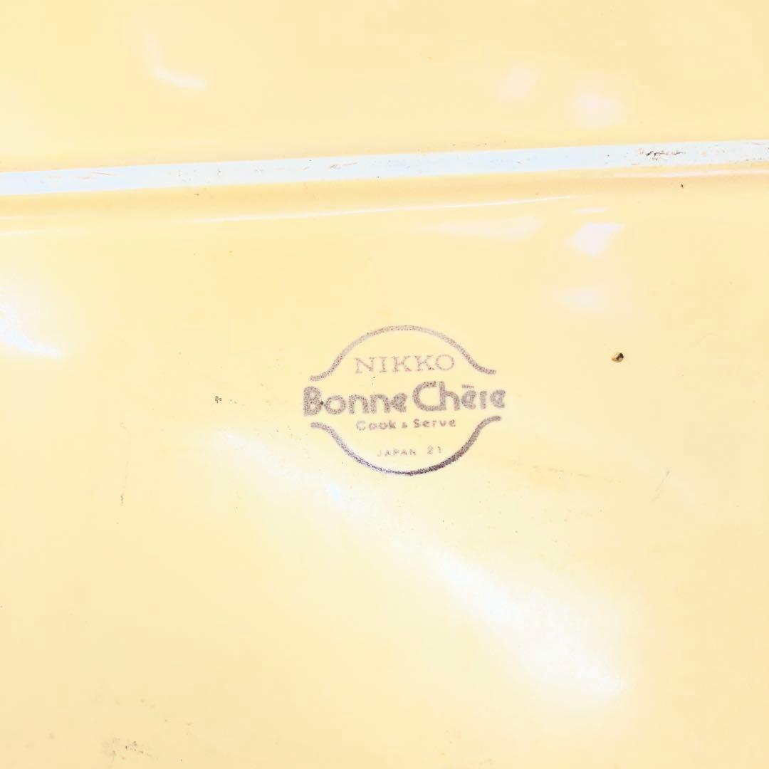 D-4 NIKKO Bonne Chere オーバル皿 耐熱皿 ニッコー 大皿