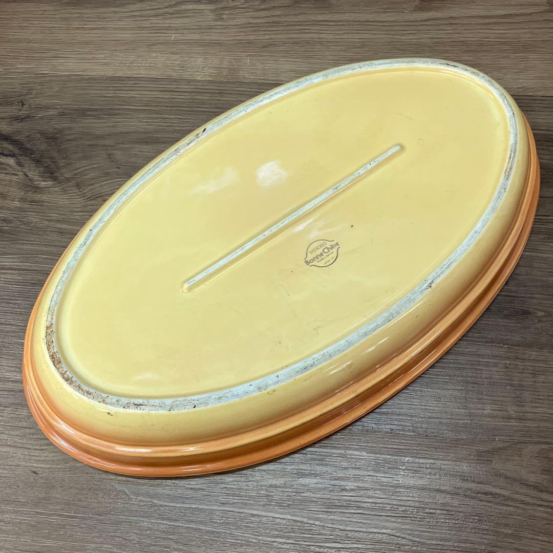 D-4 NIKKO Bonne Chere オーバル皿 耐熱皿 ニッコー 大皿